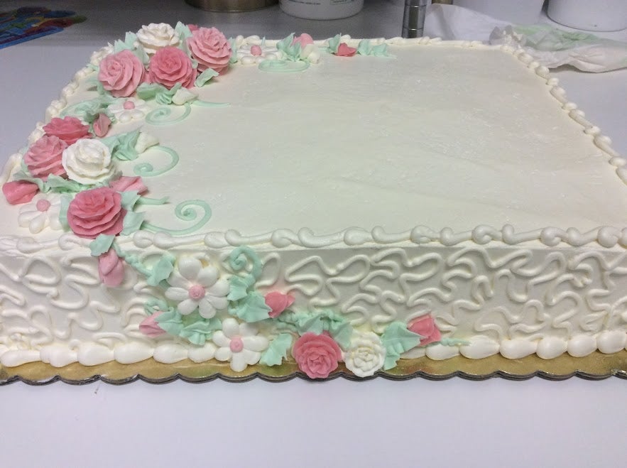 Pretty In Pink Cake - Cake & Plate