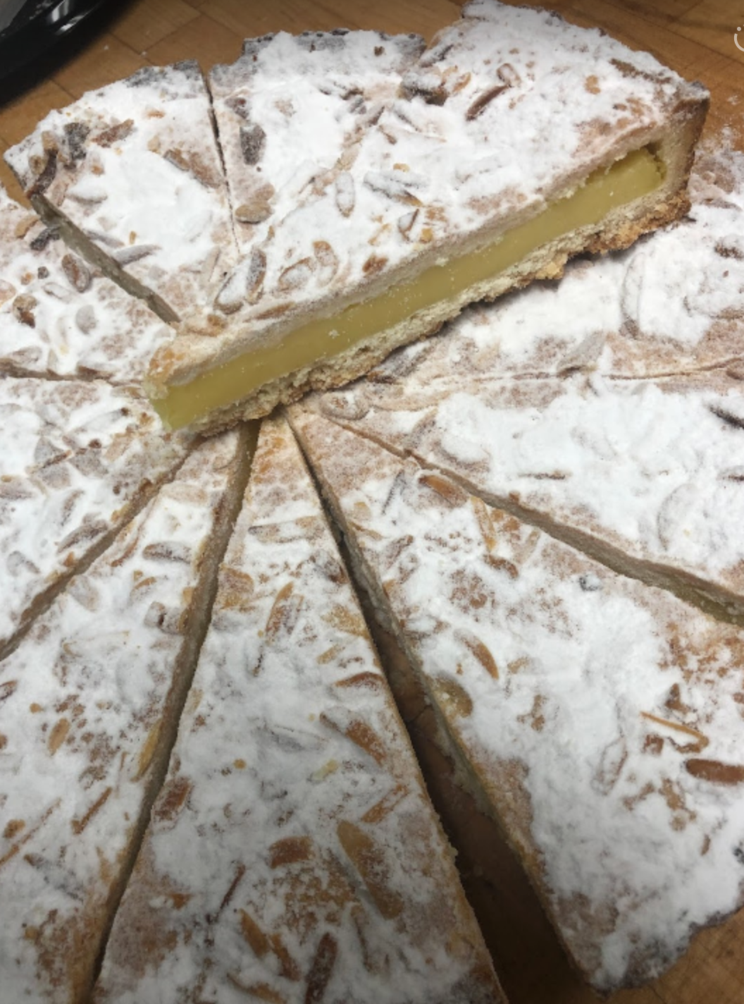 Toasted Almond Cake Slice