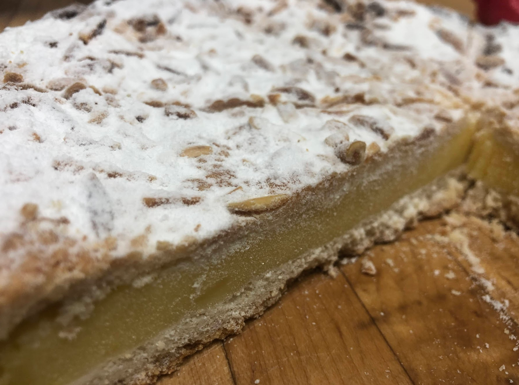 Toasted Almond Cake Slice